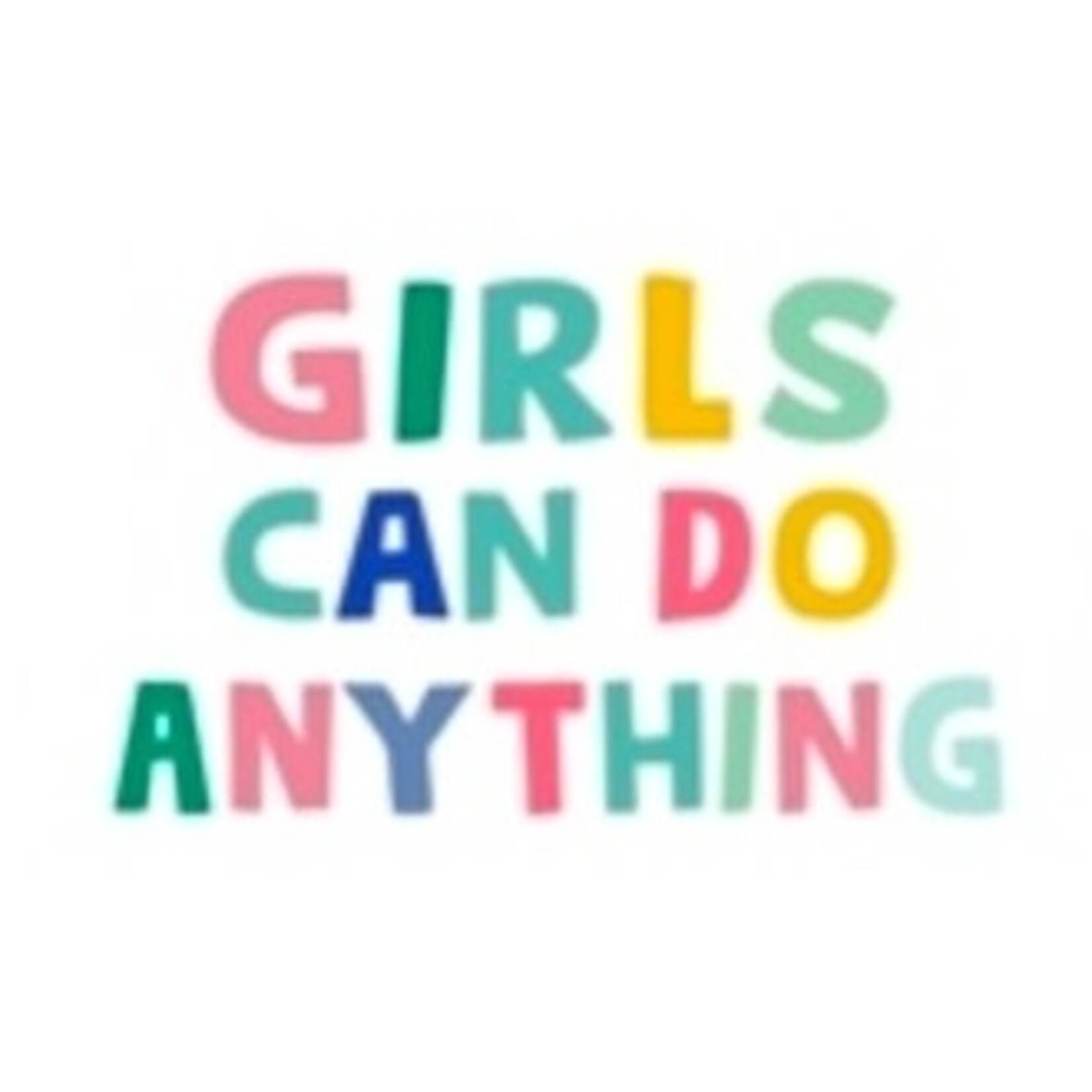 m. lynne designs girls can do anything sticker