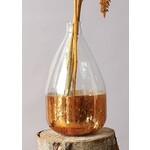 m. lynne designs glass with gold bottom vase