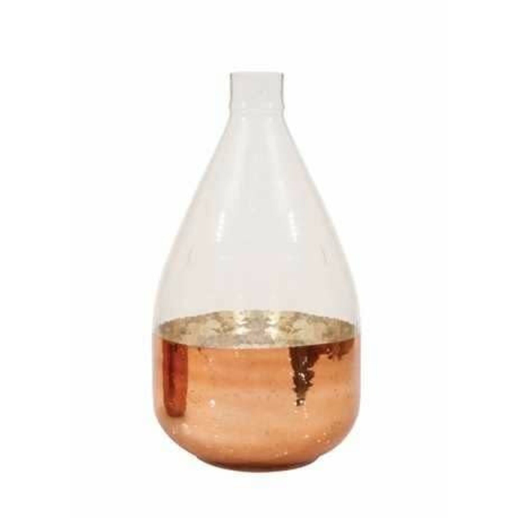m. lynne designs glass with gold bottom vase