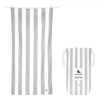 dock & bay goa grey cabana quick dry towel
