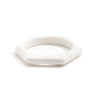 available at m. lynne designs White Hexagon Bangle