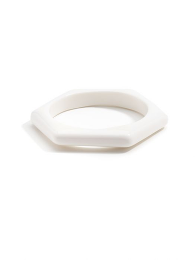 available at m. lynne designs White Hexagon Bangle