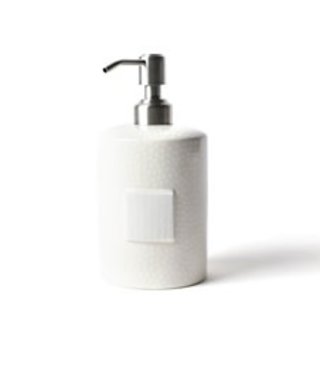 happy everything White Small Dot Mini Cylinder Soap Pump