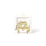 happy everything white stripe happy everything big square platter