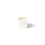 happy everything white stripe small mini nesting cube