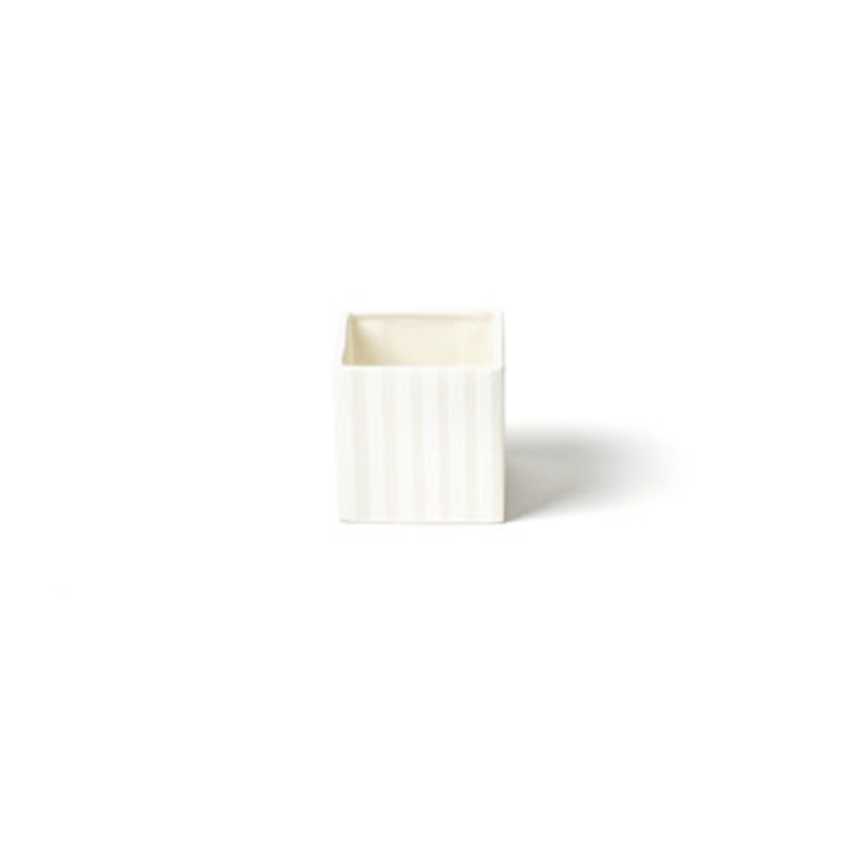 happy everything white stripe small mini nesting cube