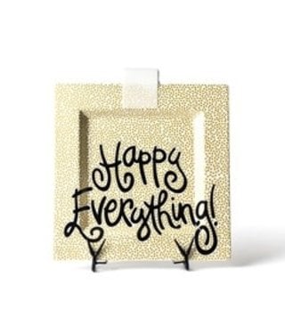 happy everything Gold Small Dot Happy Everything Big Square Platter