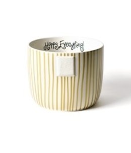 happy everything Gold Stripe Happy Everything Mini Bowl