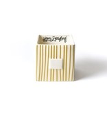 happy everything Gold Stripe Mini Nesting Cube Medium