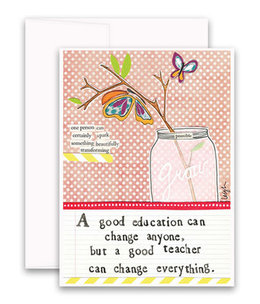 curly girl good teacher card