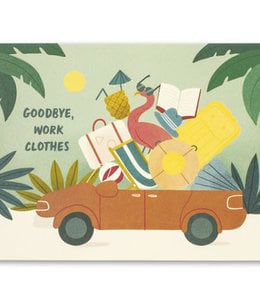 available at m. lynne designs Goodbye Work Clothes Card