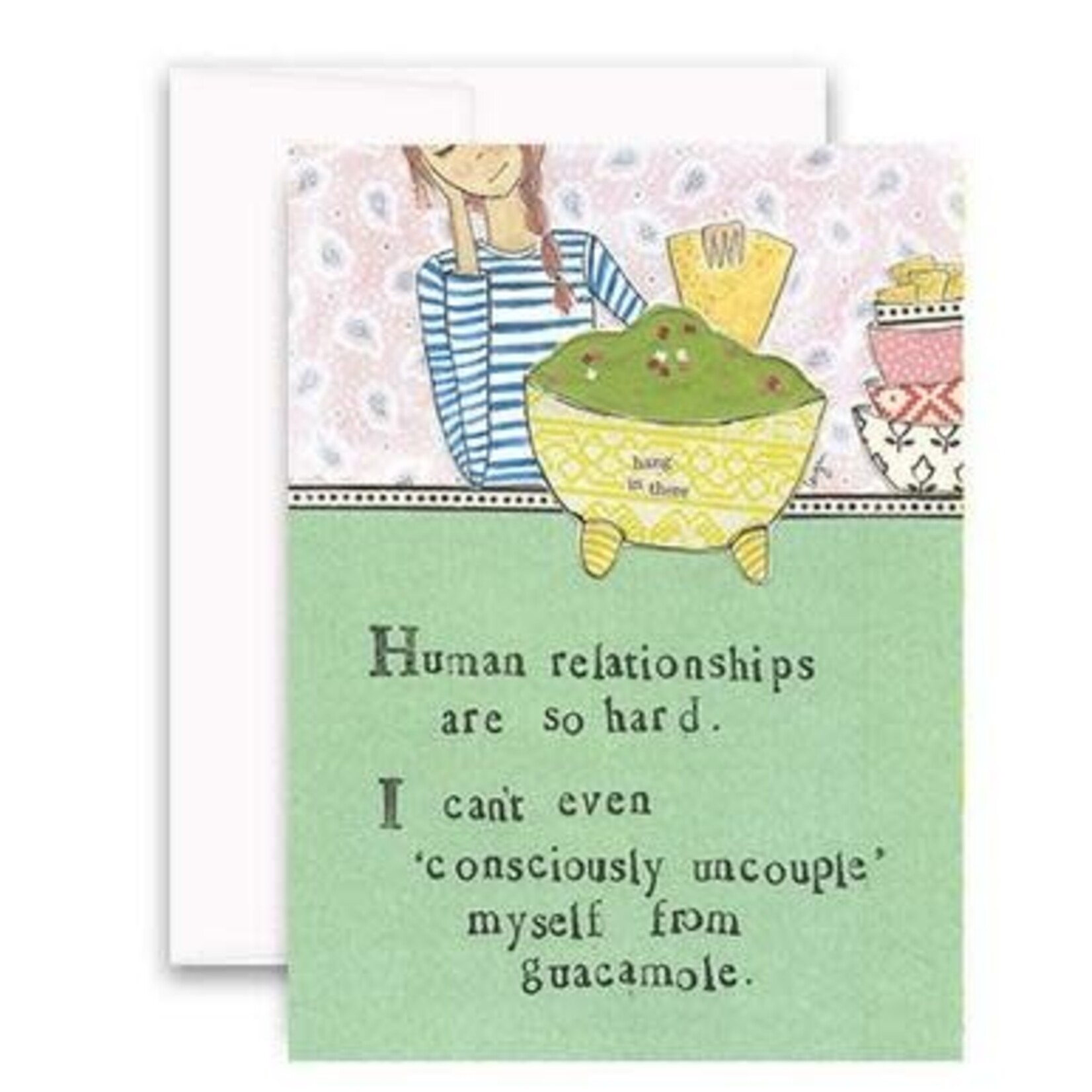 curly girl guacamole card