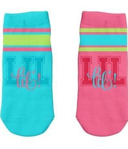 available at m. lynne designs Lil Teal Ankle Socks