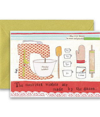 curly girl merriest wishes card