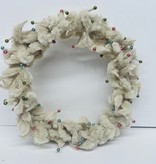 Round Cream Chenille Wreath