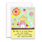 curly girl little dirt card