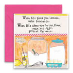 curly girl make lemonade card