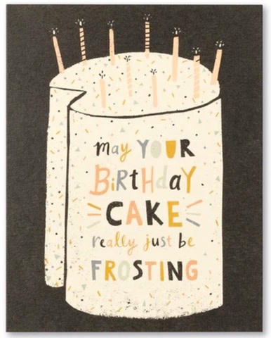 available at m. lynne designs May Your Birthday Be Frosting Card