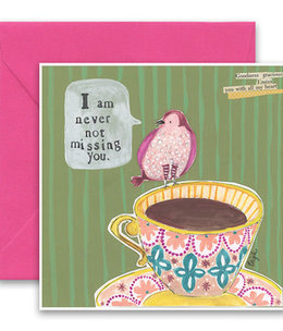 curly girl never not card