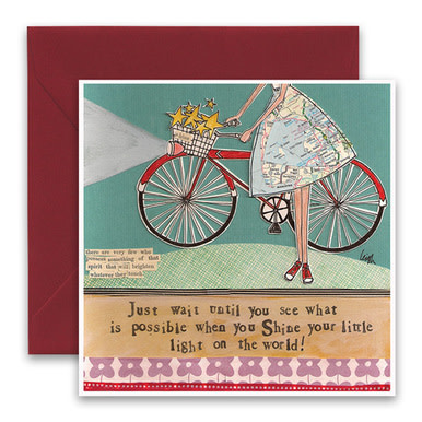 curly girl Shine Card