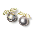 coton colors happy anniversary glass ornament
