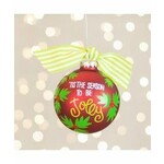 coton colors tis the season glass ornament