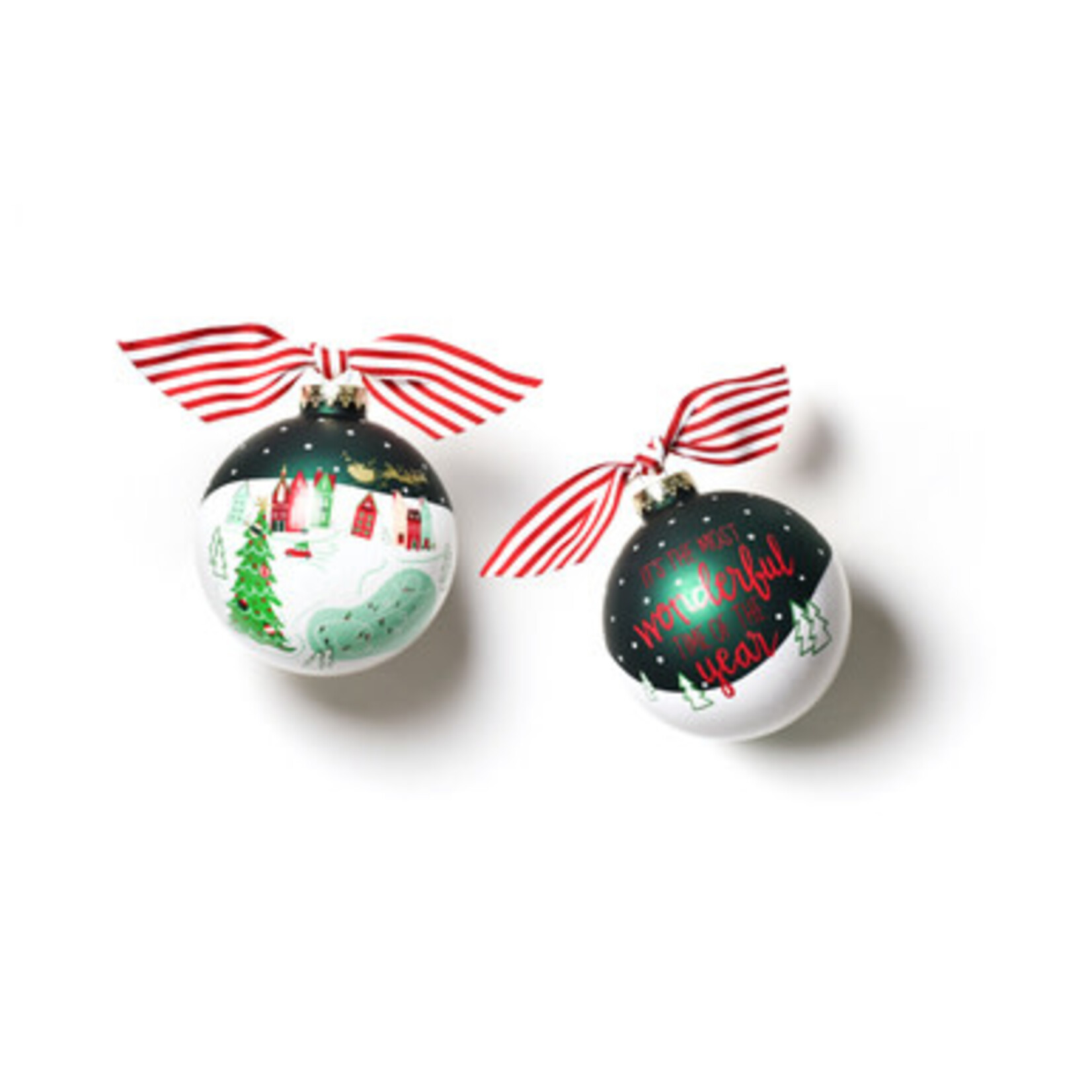 coton colors town square glass ornament