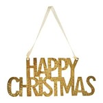 m. lynne designs happy christmas gold ornament