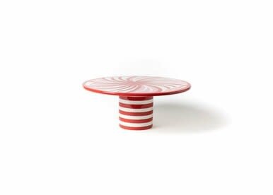 happy everything Happy Christmas Peppermint Cake Stand