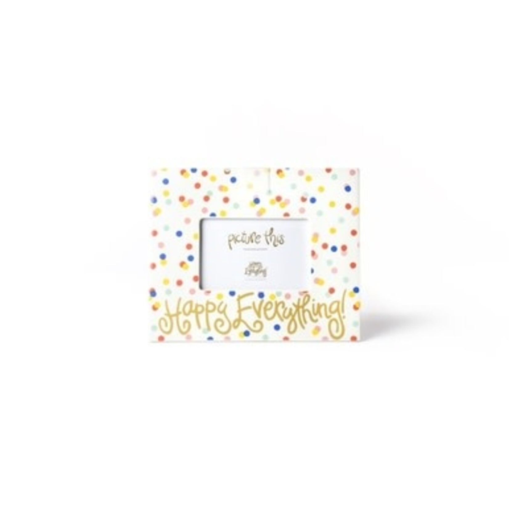 happy everything happy dot mini rectangle picture frame