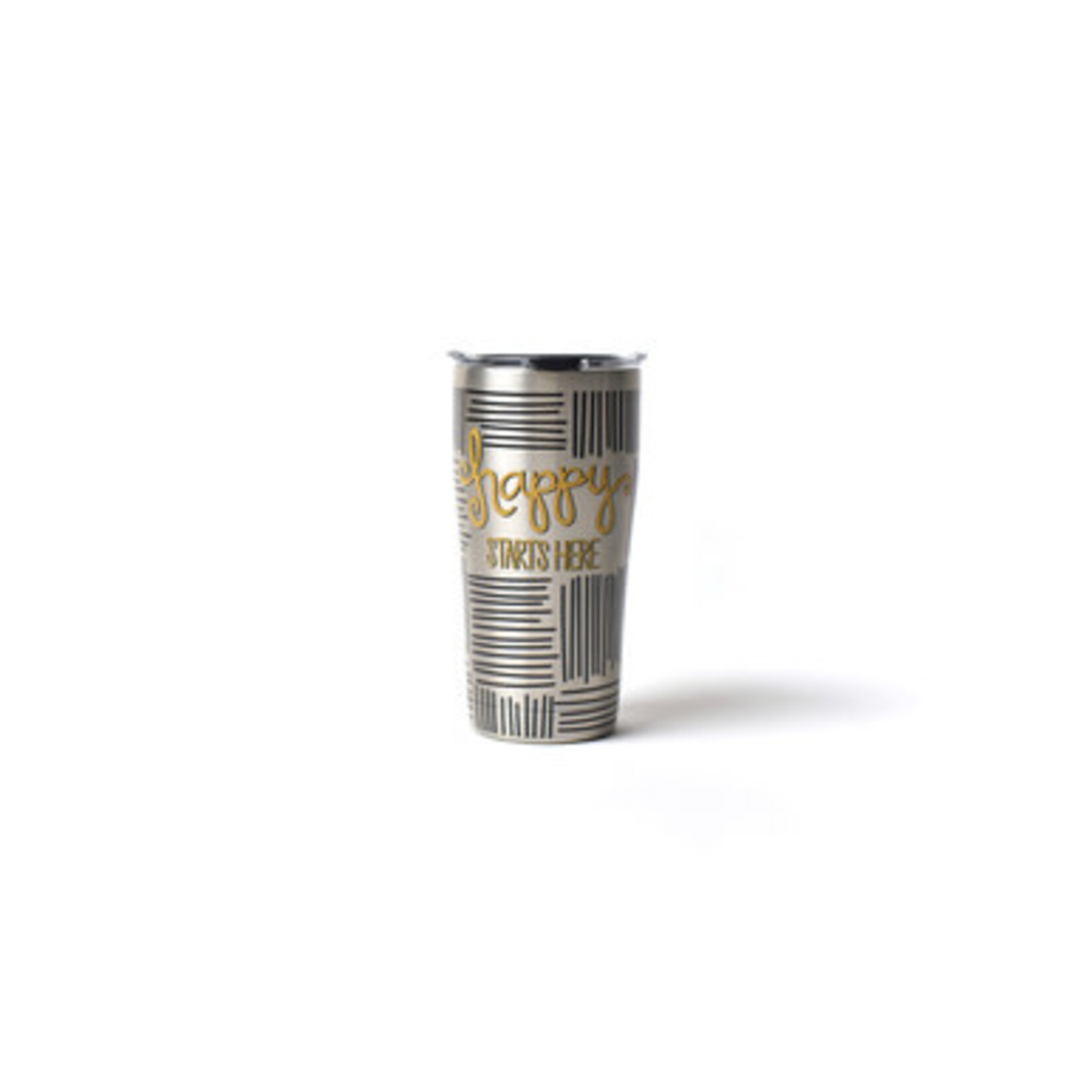 happy everything happy starts here weave stainless steel tervis tumbler