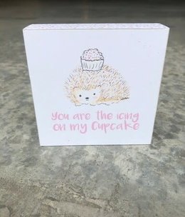 available at m. lynne designs Hedgehog Cupcake Art Block