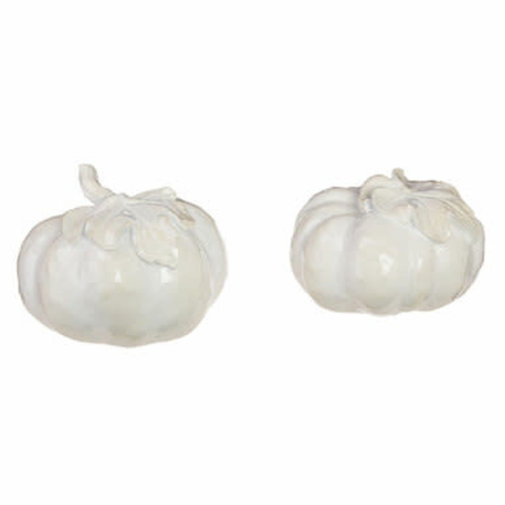 m. lynne designs high shine white pumpkin