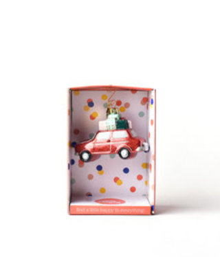 happy everything Holiday Car Shaped Ornament