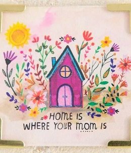 natural life Home is Mom Corner Magnet