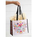 natural life hot pink happy heart large gift bag