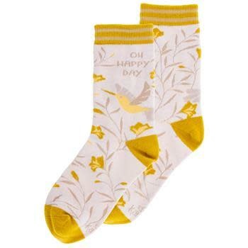 available at m. lynne designs Hummingbird Oh Happy Day Socks
