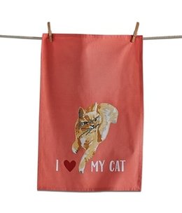 available at m. lynne designs i heart my cat tea towel