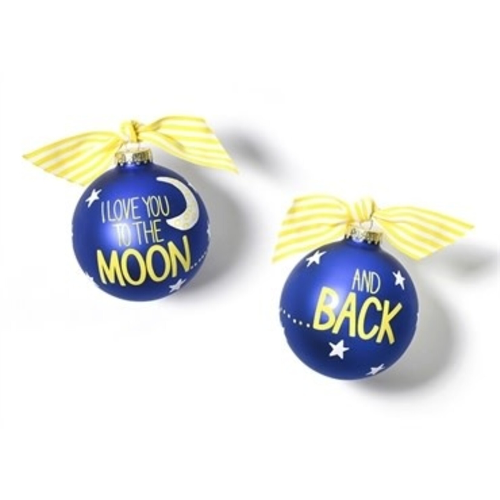 coton colors I love you to the moon and back glass ornament