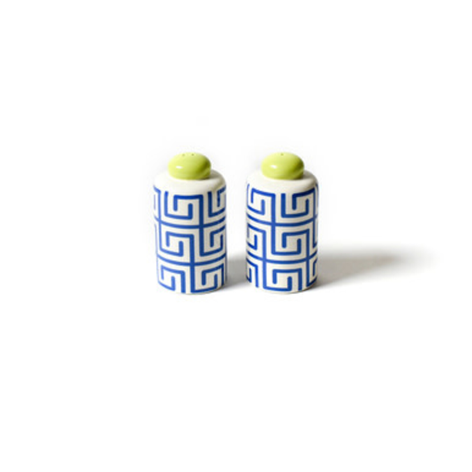 coton colors indigo fret salt and pepper set