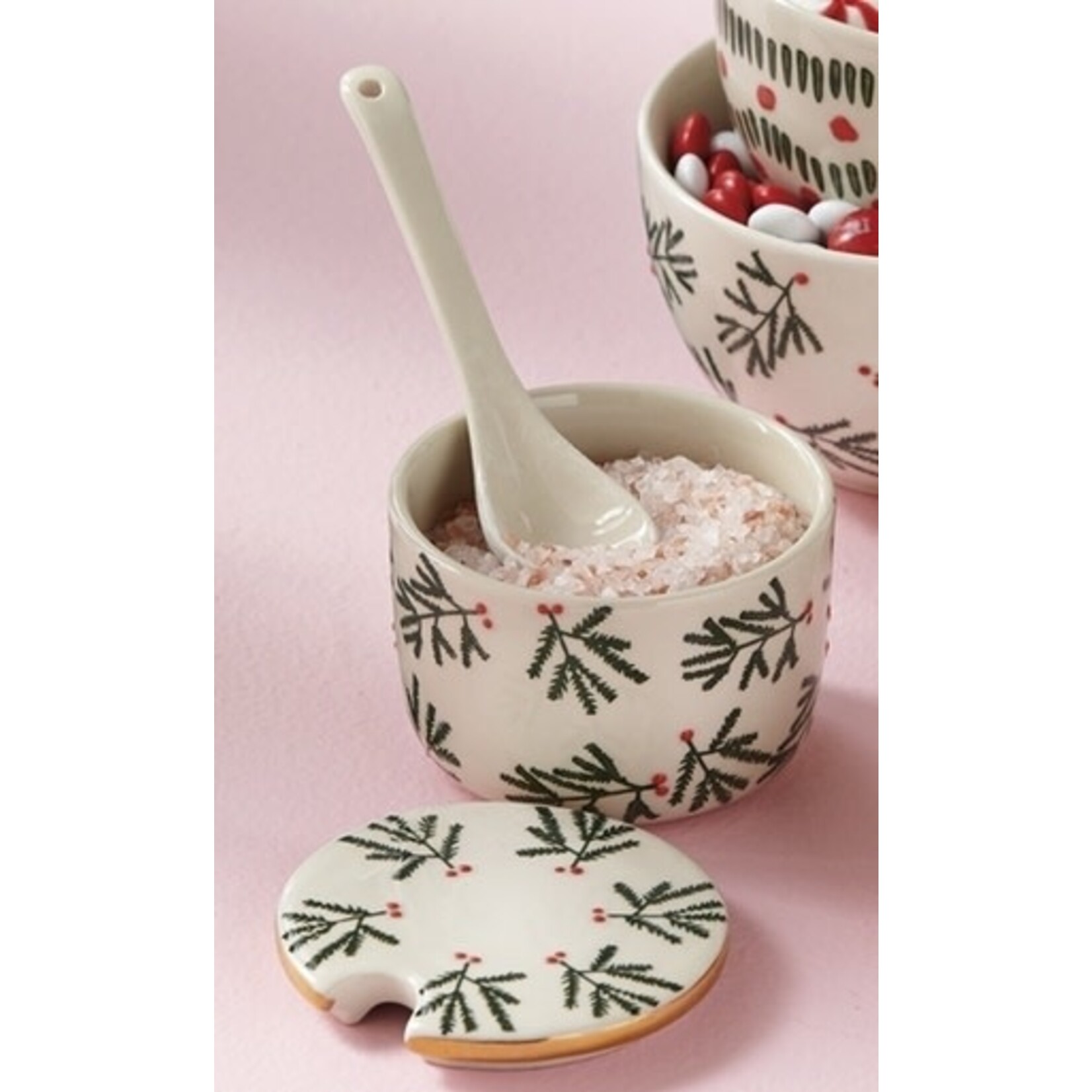 m. lynne designs joyful spice jar with spoon