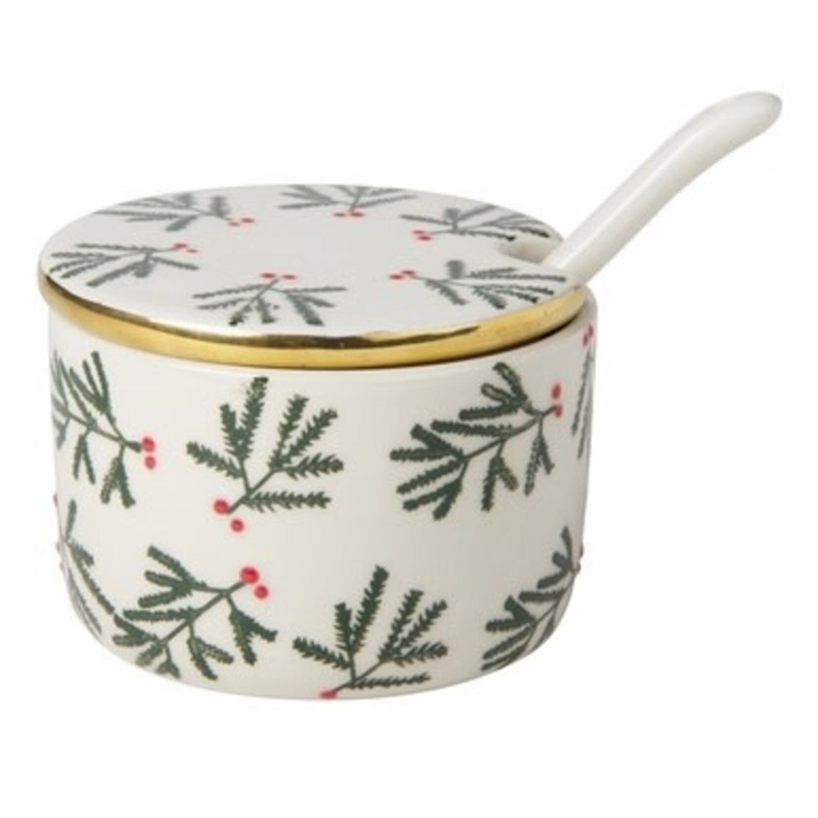 m. lynne designs joyful spice jar with spoon