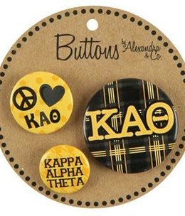 available at m. lynne designs Kappa Alpha Theta Buttons