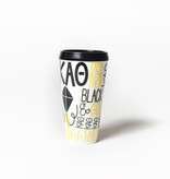 coton colors kappa alpha theta word collage flare tumbler with lid