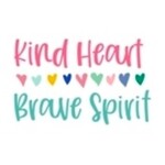 m. lynne designs kind heart brave spirit sticker