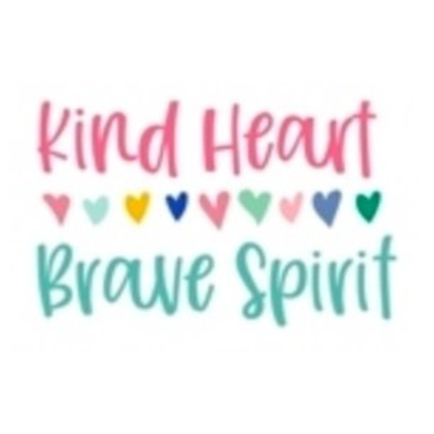 m. lynne designs kind heart brave spirit sticker