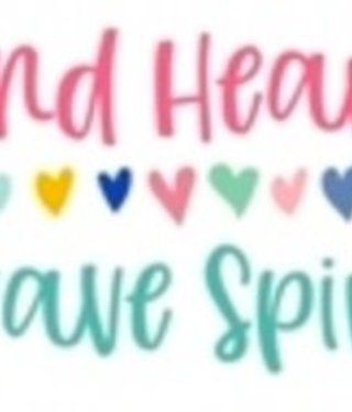 available at m. lynne designs Kind Heart Brave Spirit Sticker