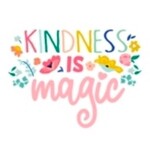 m. lynne designs kindness is magic sticker