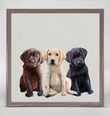 available at m. lynne designs Lab Puppies Framed Canvas