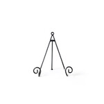 coton colors black large swirl plate stand